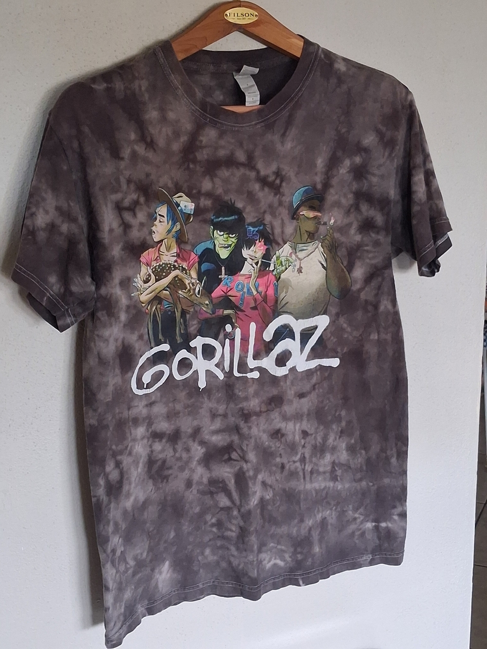 Gorillaz Tie-Dye Graphic Tee - Gray